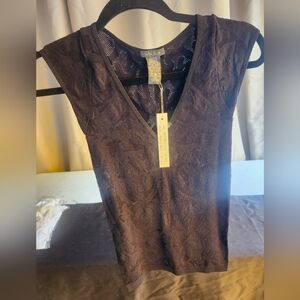 - NWT Black  lace tee BY Soho Girls